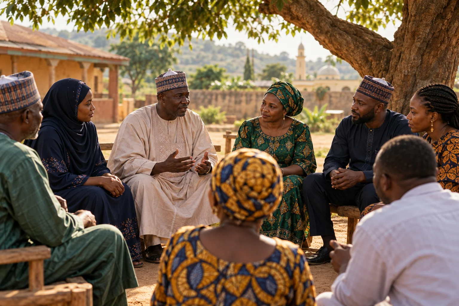 Illustrative scene relating to Peace-building